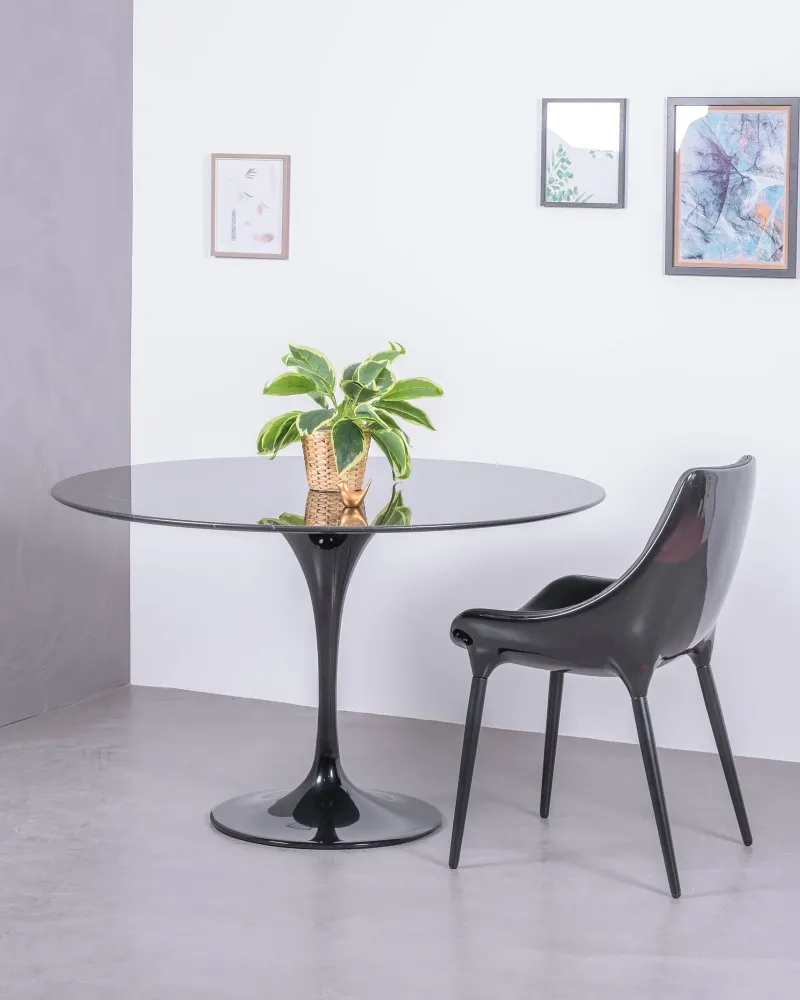 Stół Dining Tulip 120 cm z marmuru Marquina | Nest Dream | Darmowa dostawa