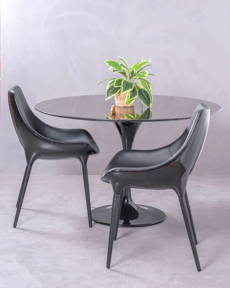 Stół Dining Tulip 120 cm z marmuru Marquina | Nest Dream | Darmowa dostawa