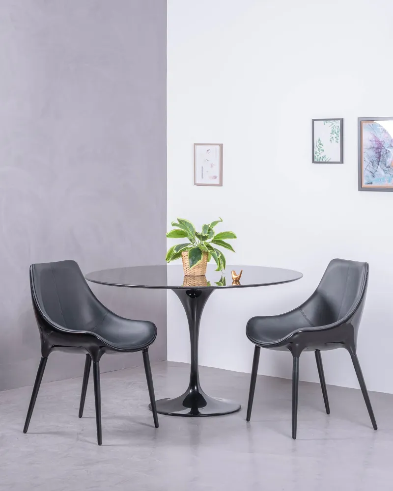 Stół Dining Tulip 120 cm z marmuru Marquina | Nest Dream | Darmowa dostawa