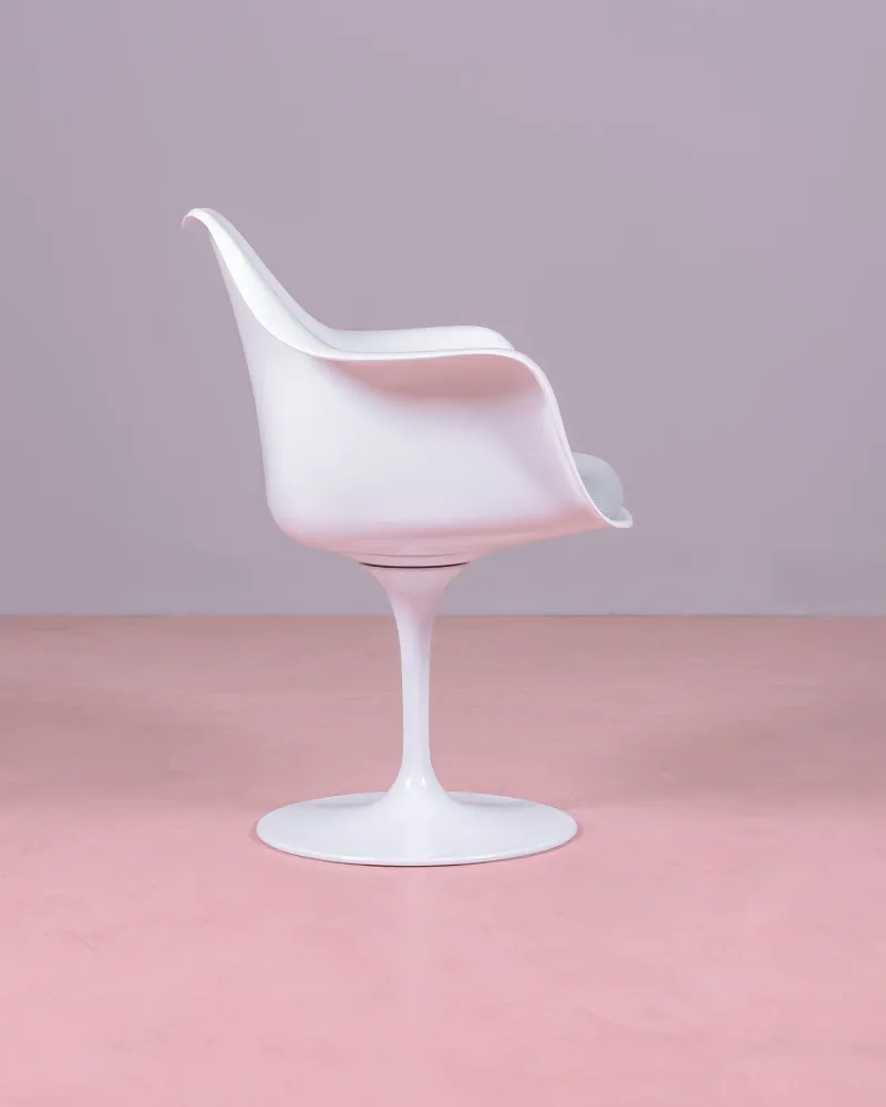 Tulip Arms chair with arms for dining room | 5 year warranty with Nest Dream