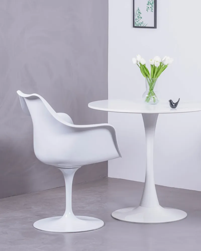 Chaise Tulip Arms avec accoudoirs pour salle à manger | Garantie de 5 ans avec Nest Dream