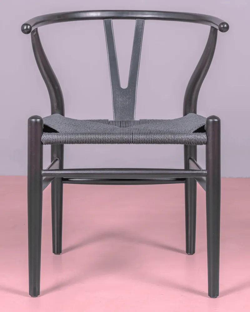 Nordic chair in natural beech wood and ecological rope | Free shipping