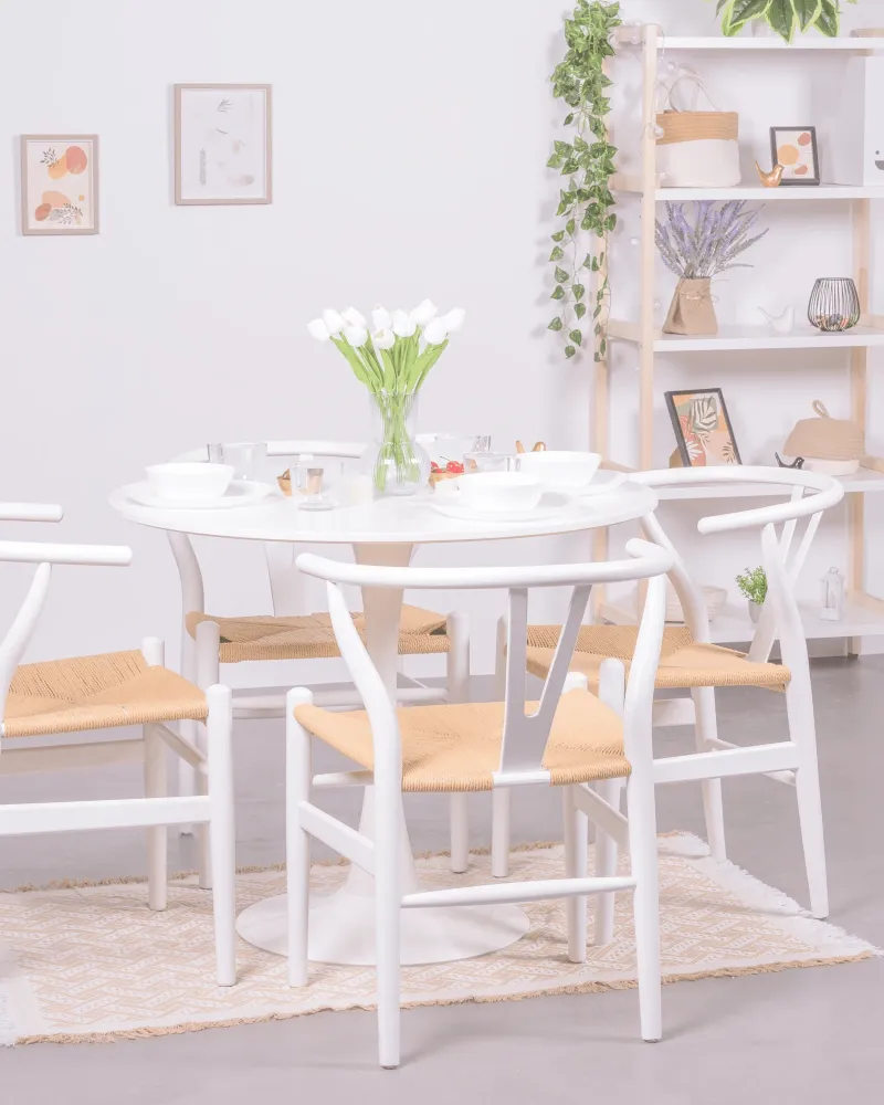Scandinavian chair in colored beech wood | Free shipping and 5-year warranty