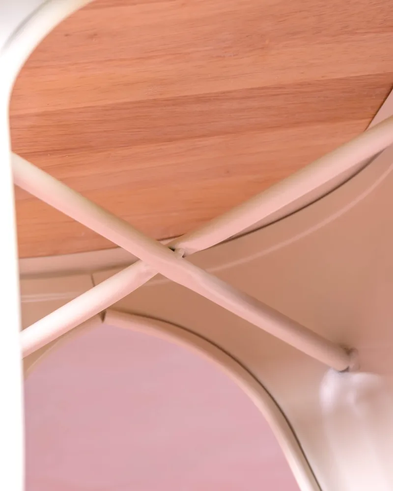 Chaise Bistro industrielle en acier et bois | Magasin Nest Dream