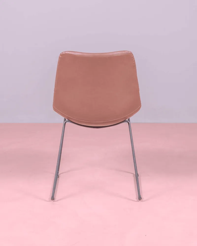 Vintage industrial chair upholstered in imitation leather | 5 year warranty