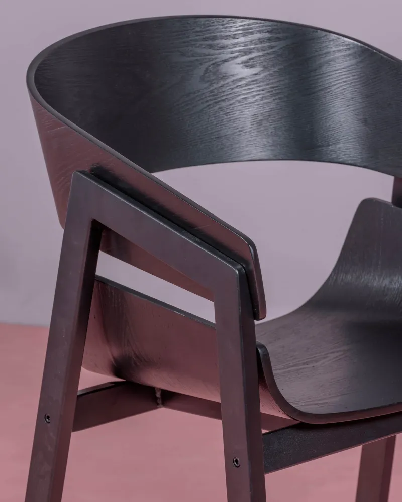 Chaise de salle à manger en bois de frêne naturel | 5 ans de garantie