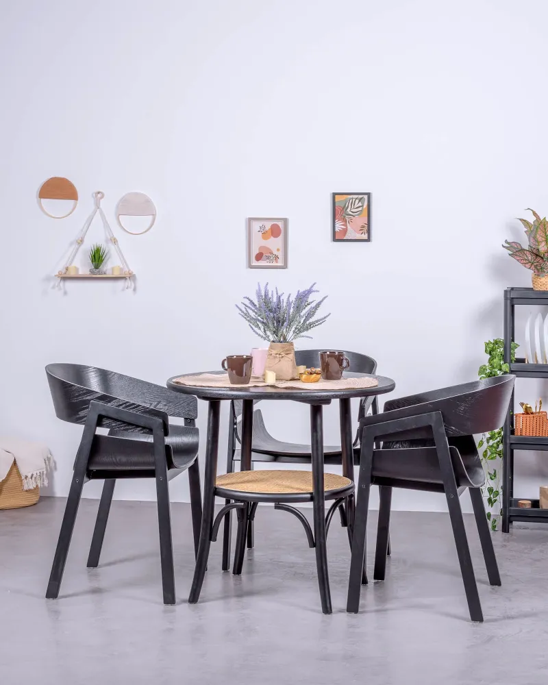 Chaise de salle à manger en bois de frêne naturel | 5 ans de garantie