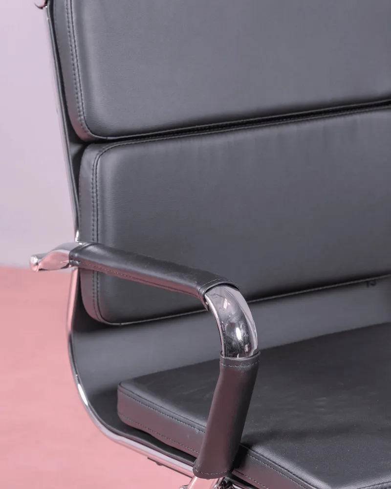 Silla de escritorio con ruedas y acolchada Alu S | Envío gratis