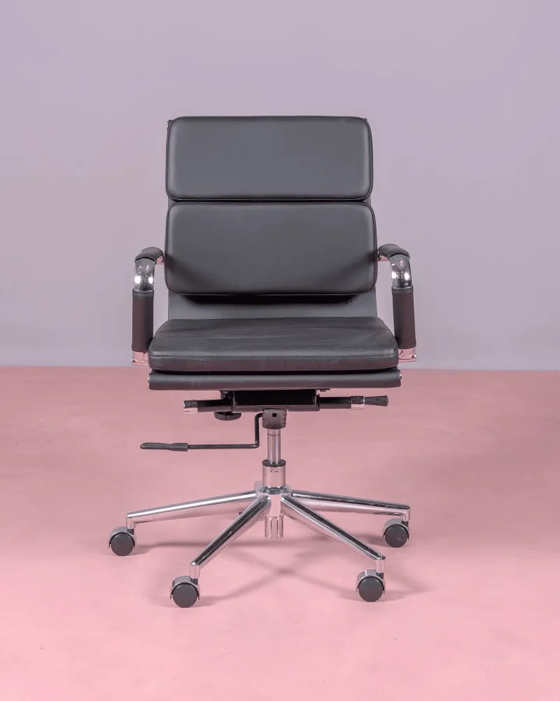 Silla de escritorio con ruedas y acolchada Alu S | Envío gratis