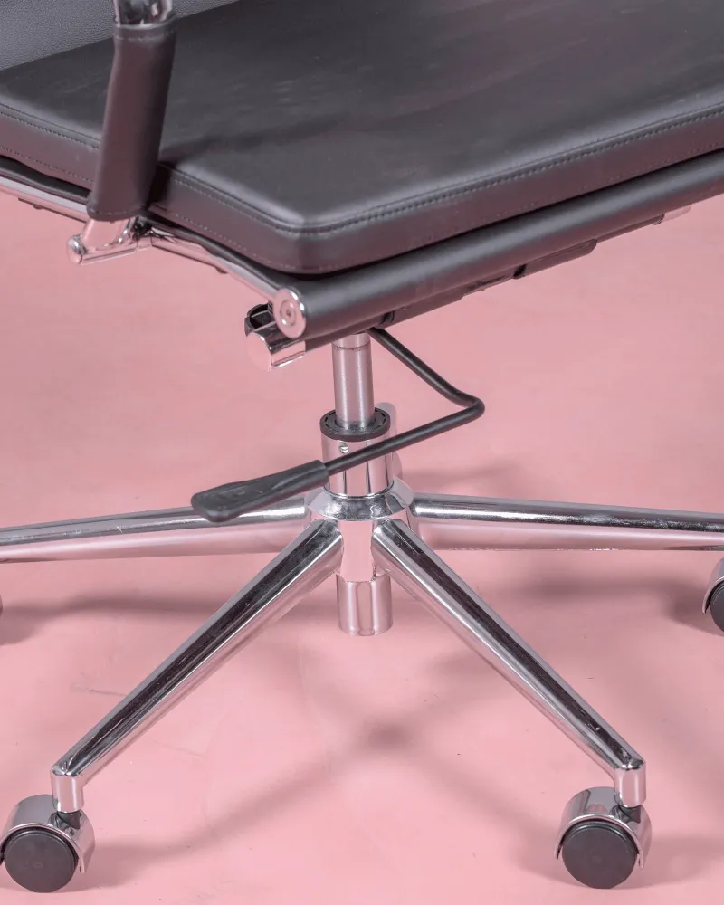 Silla de escritorio con ruedas y acolchada Alu S | Envío gratis