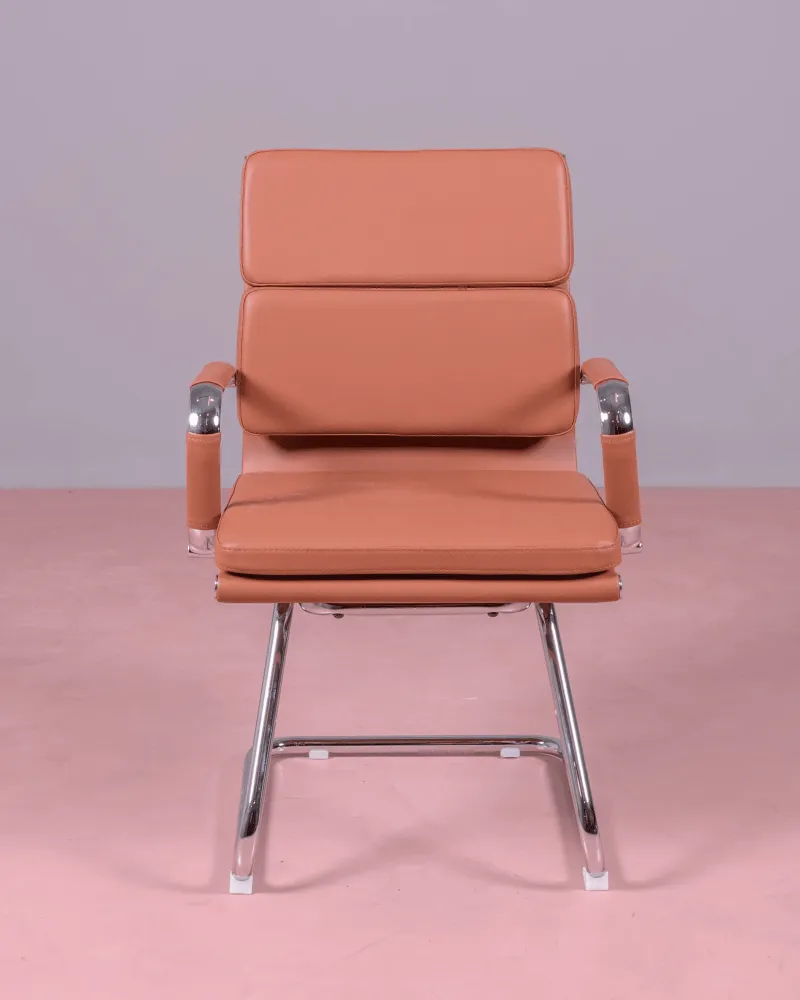 Soft Pad office chair with fixed base | Upholstered in leatherette | Free shipping