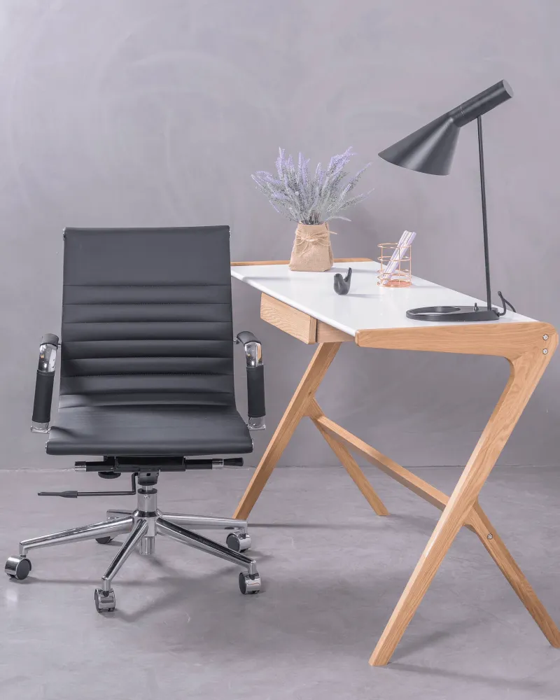 Skrivebordsstol med lavt ryglæn og tilbagelænet ryglæn | Shop online Nest Dream