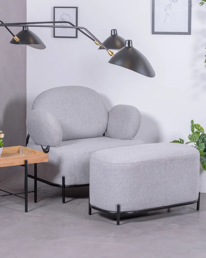 Clair Loveseat Footstool | Fast Shipping | Nest Dream