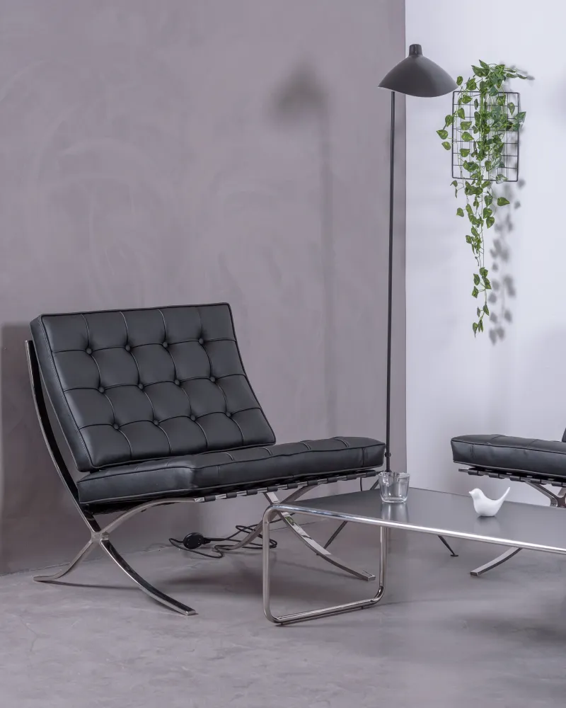 Barcelona Chair in leatherette | Office armchairs | Free Shipping