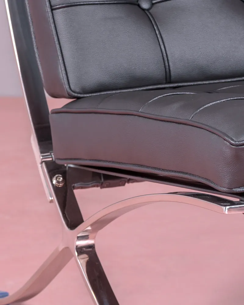 Barcelona Chair in leatherette | Office armchairs | Free Shipping