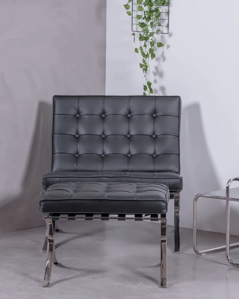 Barcelona Chair in leatherette | Office armchairs | Free Shipping