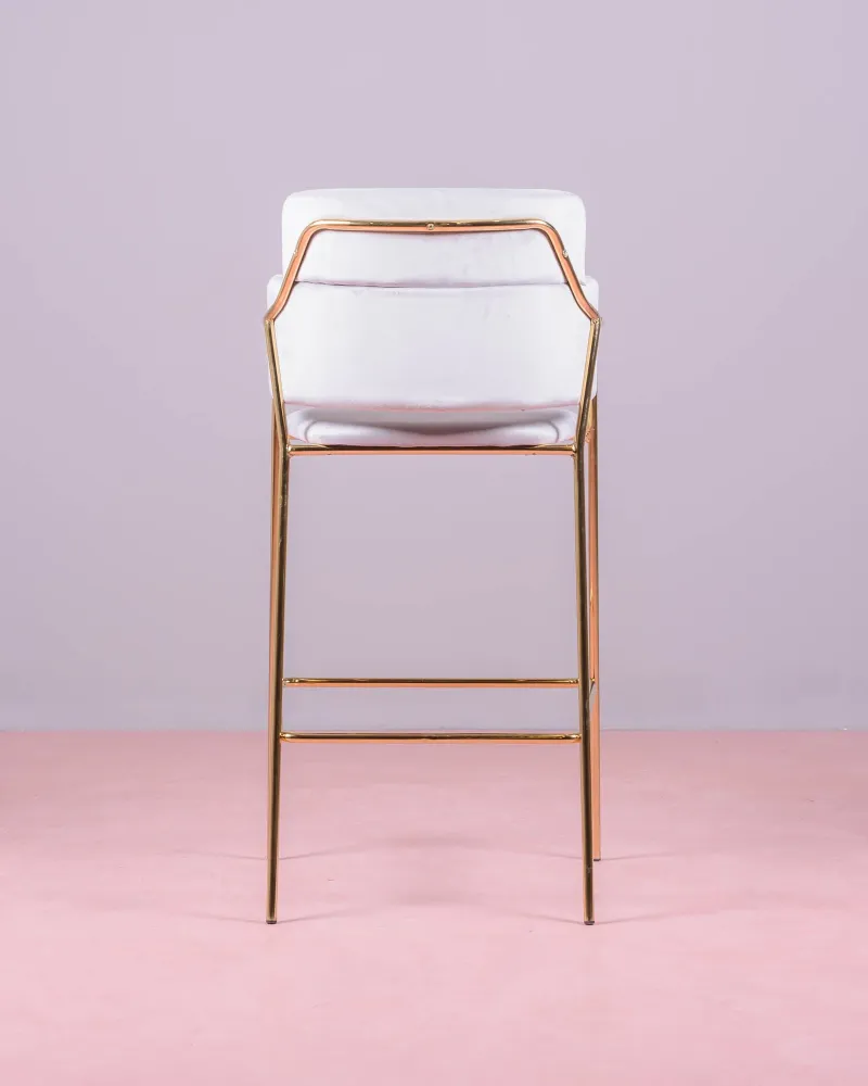 Cruiser design stool upholstered in velvet | Nest Dream