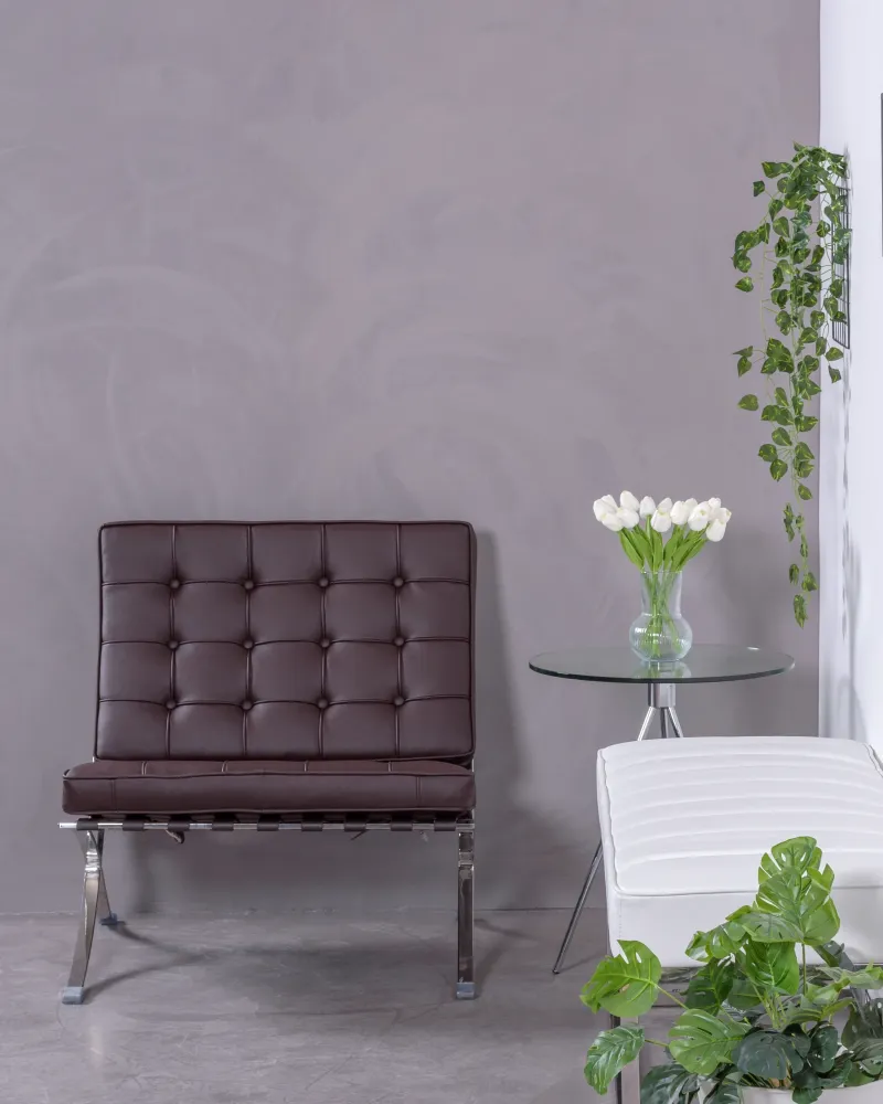 Barcelona Chair in leatherette | Office armchairs | Free Shipping