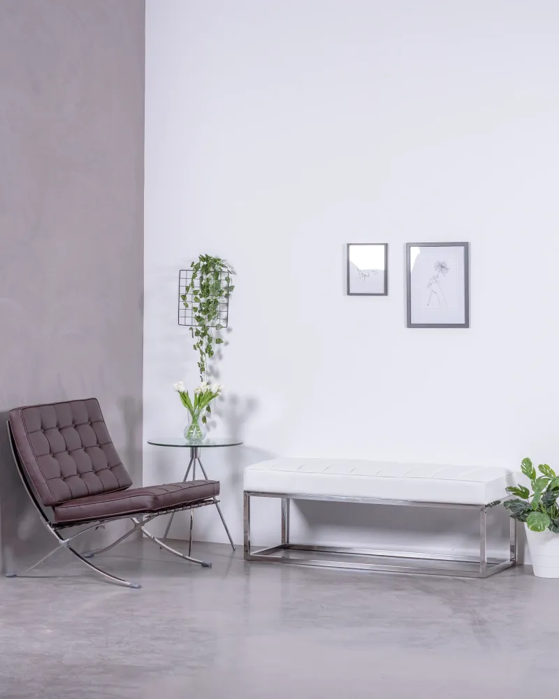 Barcelona Chair in leatherette | Office armchairs | Free Shipping