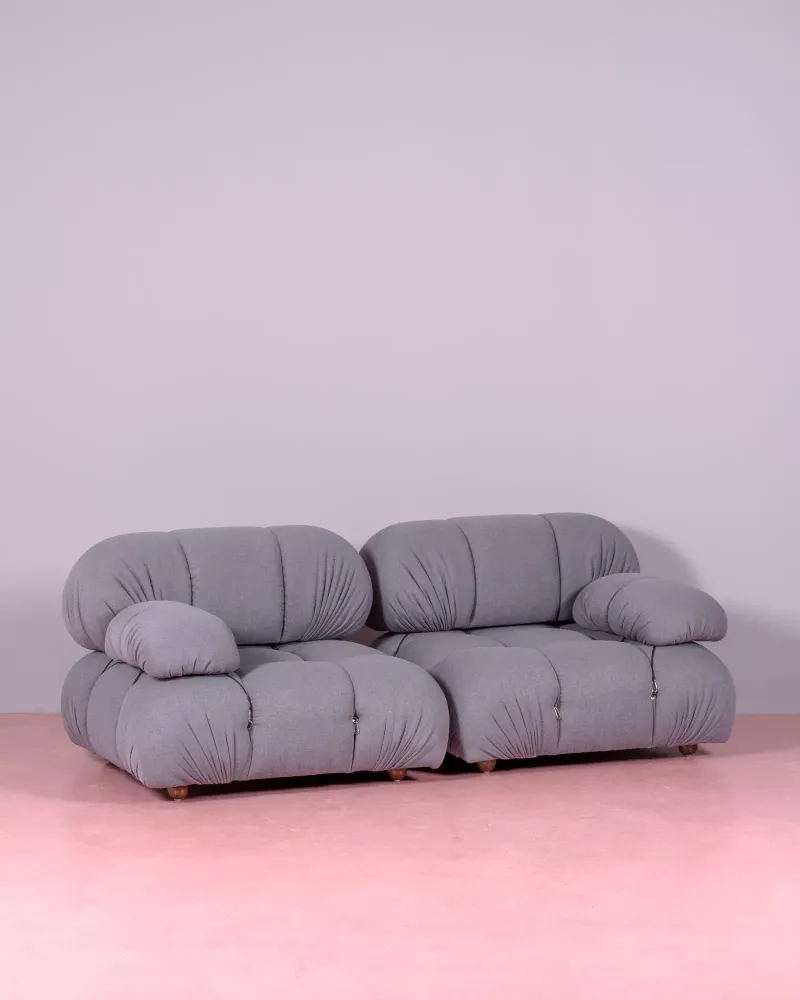 2-piece modular sofa upholstered in bouclé | Free shipping