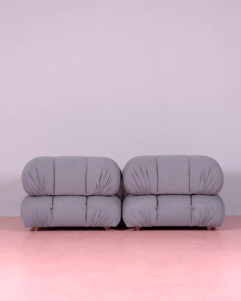2-piece modular sofa upholstered in bouclé | Free shipping