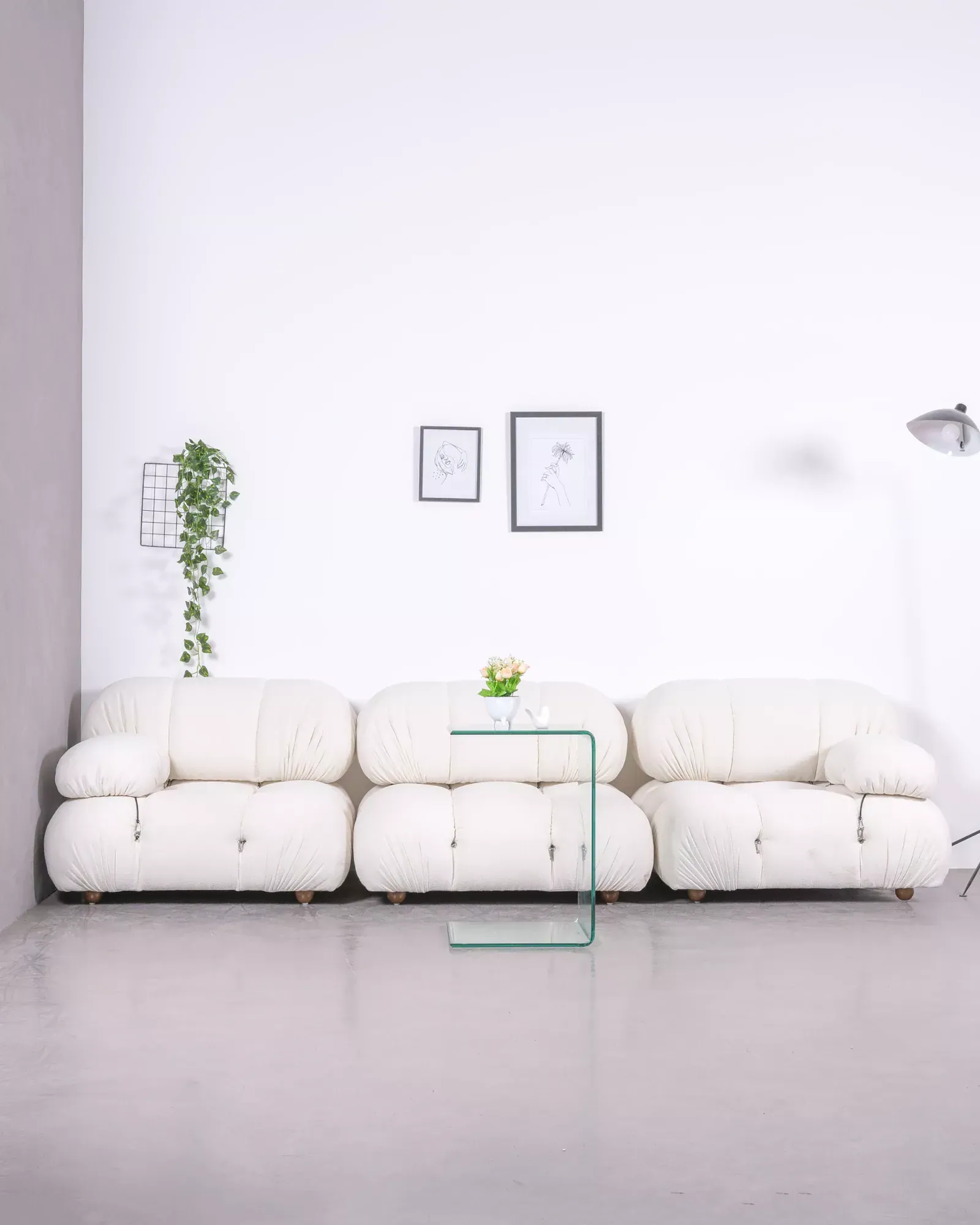 Boucle modular sofa hotsell