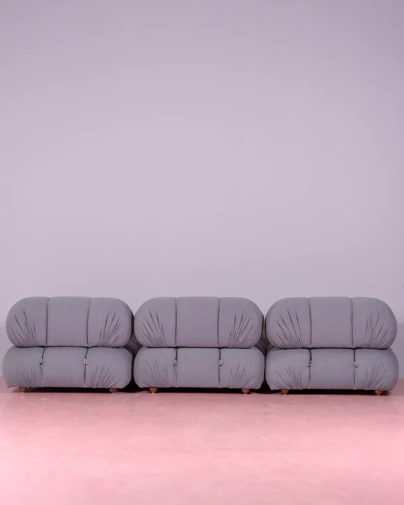 3-piece modular sofa upholstered in bouclé | Free shipping