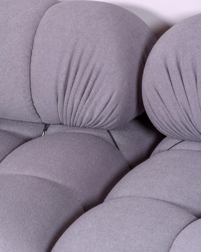 3-piece modular sofa upholstered in bouclé | Free shipping