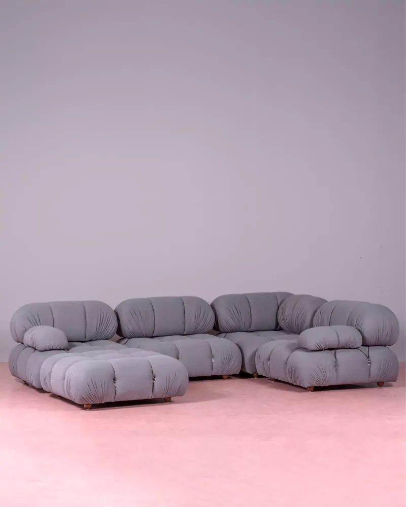 5-teiliges modulares Sofa mit U-förmiger Chaiselongue | Kostenloser Versand