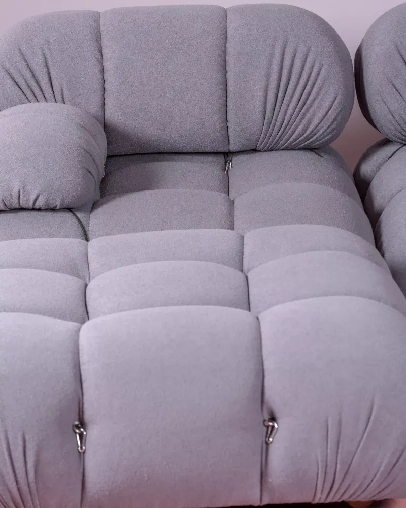 5-teiliges modulares Sofa mit U-förmiger Chaiselongue | Kostenloser Versand