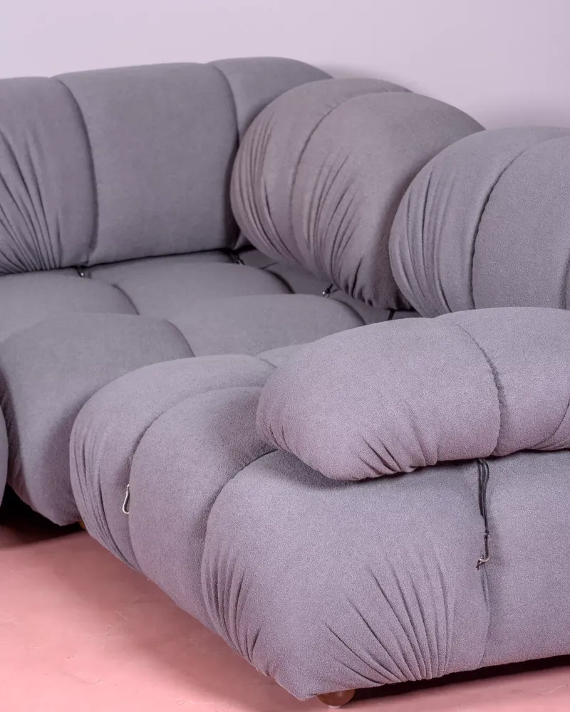 5-teiliges modulares Sofa mit U-förmiger Chaiselongue | Kostenloser Versand