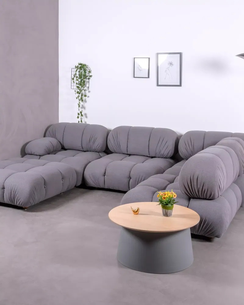 5-teiliges modulares Sofa mit U-förmiger Chaiselongue | Kostenloser Versand