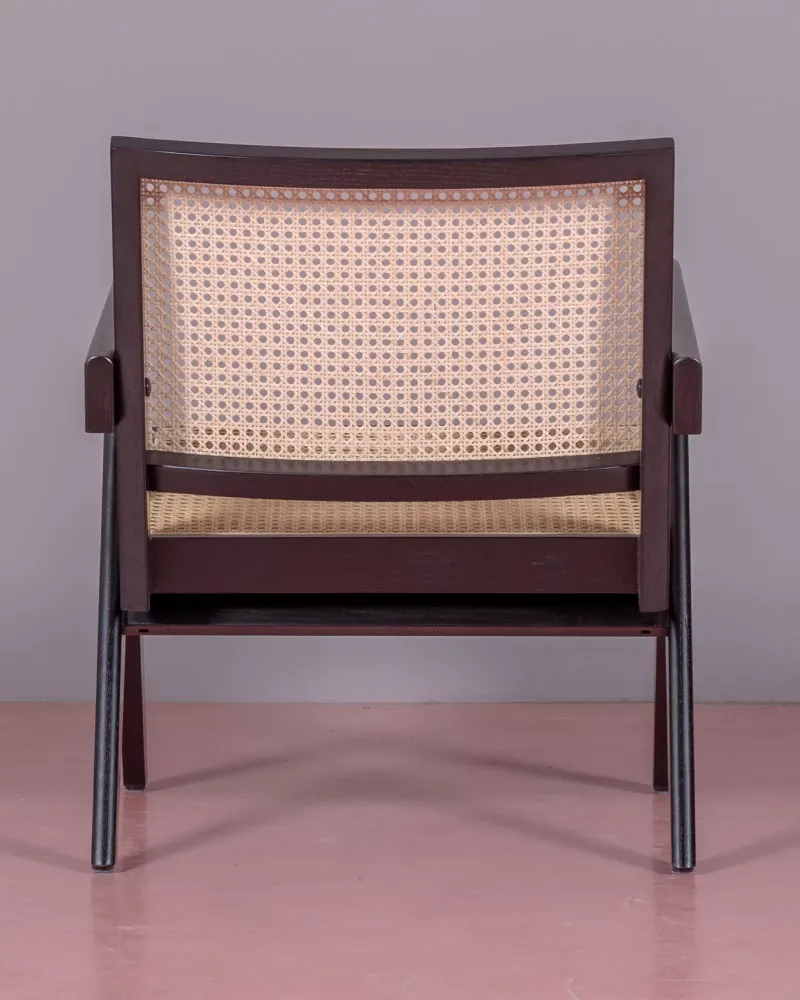 Classic armchair with armrests in teak wood | Free shipping