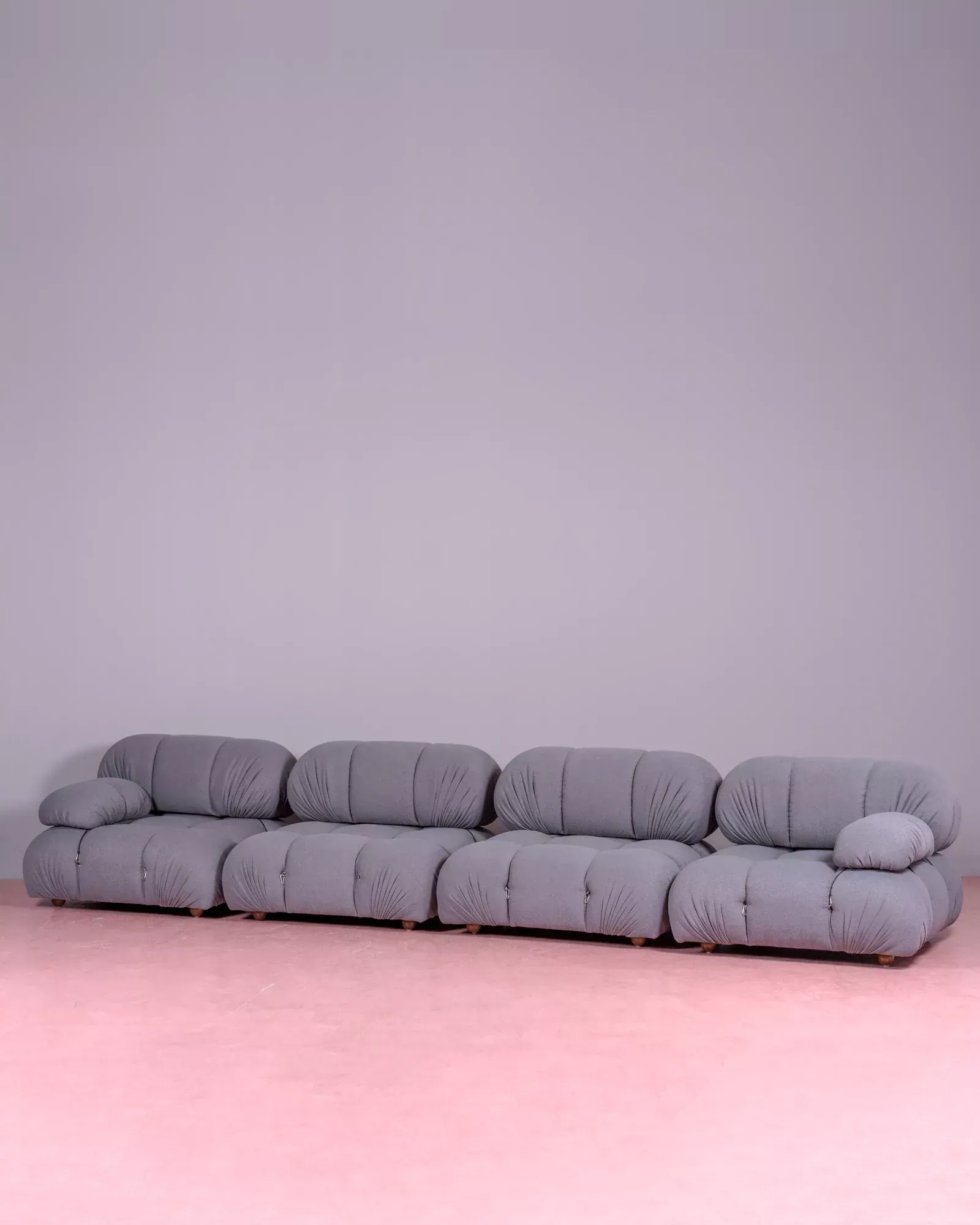 4-piece modular sofa upholstered in bouclé | Free shipping