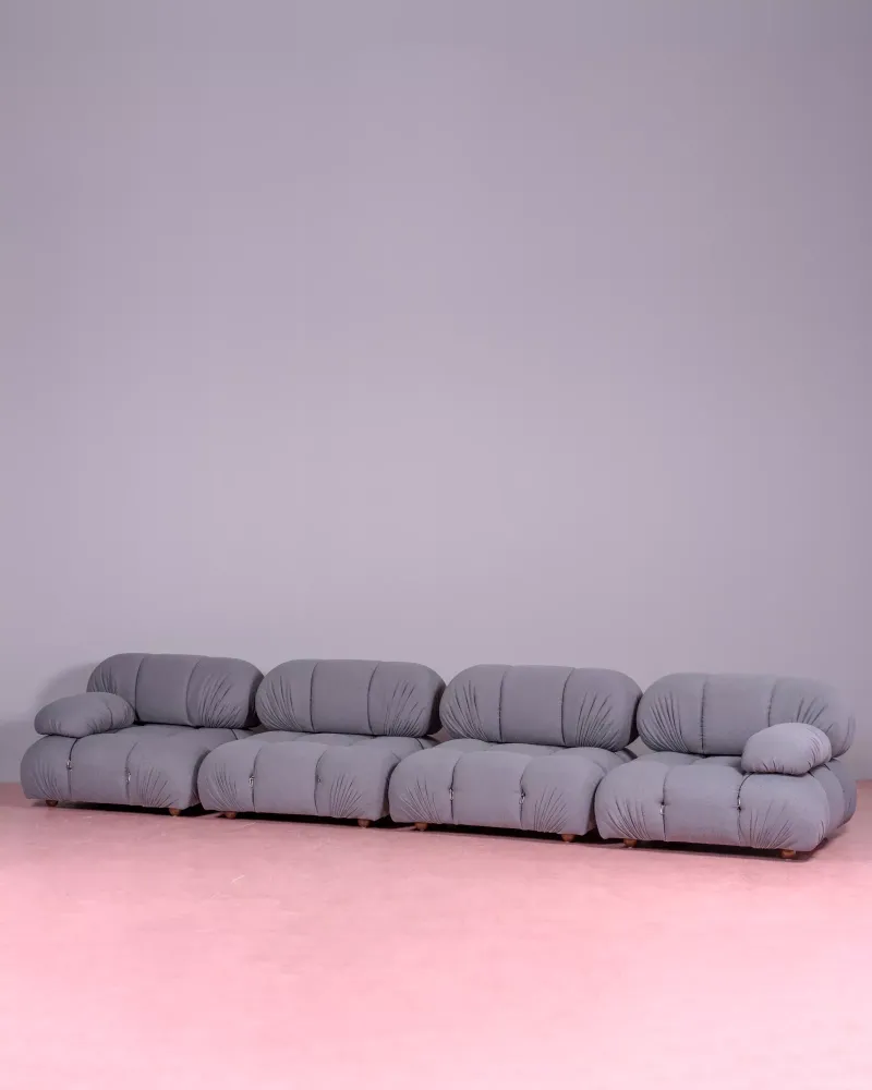 4-piece modular sofa upholstered in bouclé | Free shipping