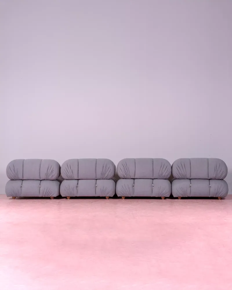 4-piece modular sofa upholstered in bouclé | Free shipping
