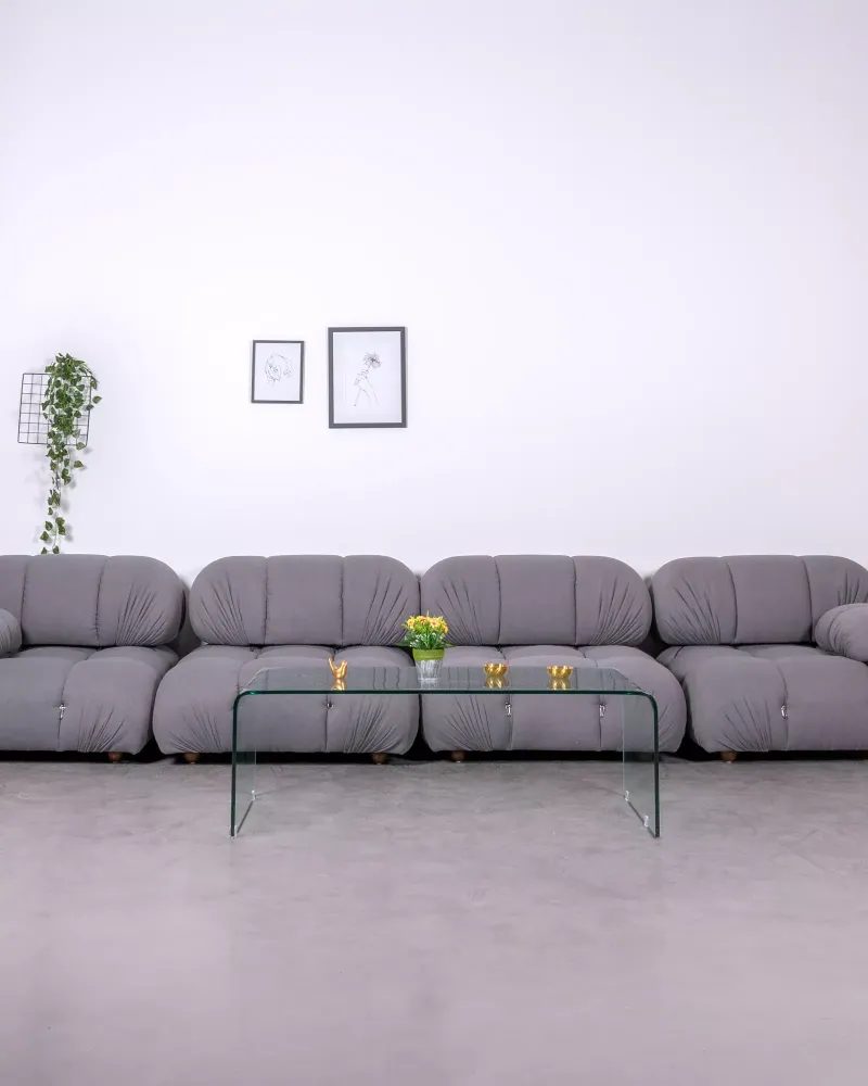 4-piece modular sofa upholstered in bouclé | Free shipping
