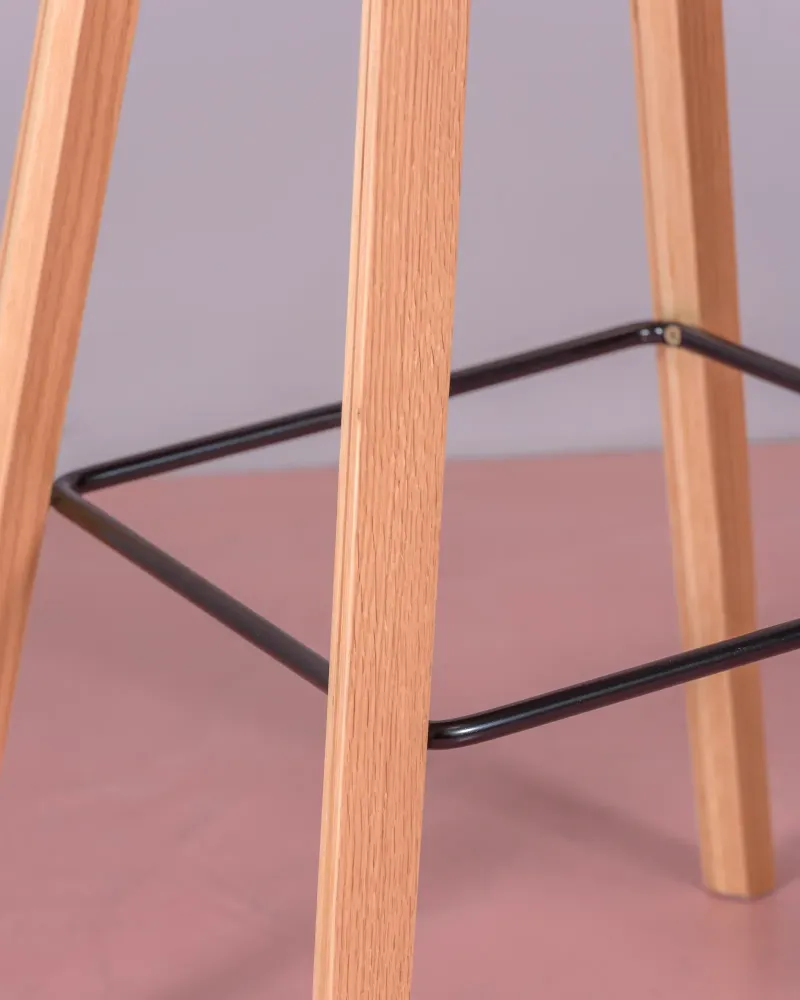 Daxer Taburet în design nordic cu picioare din fag : Nest Dream