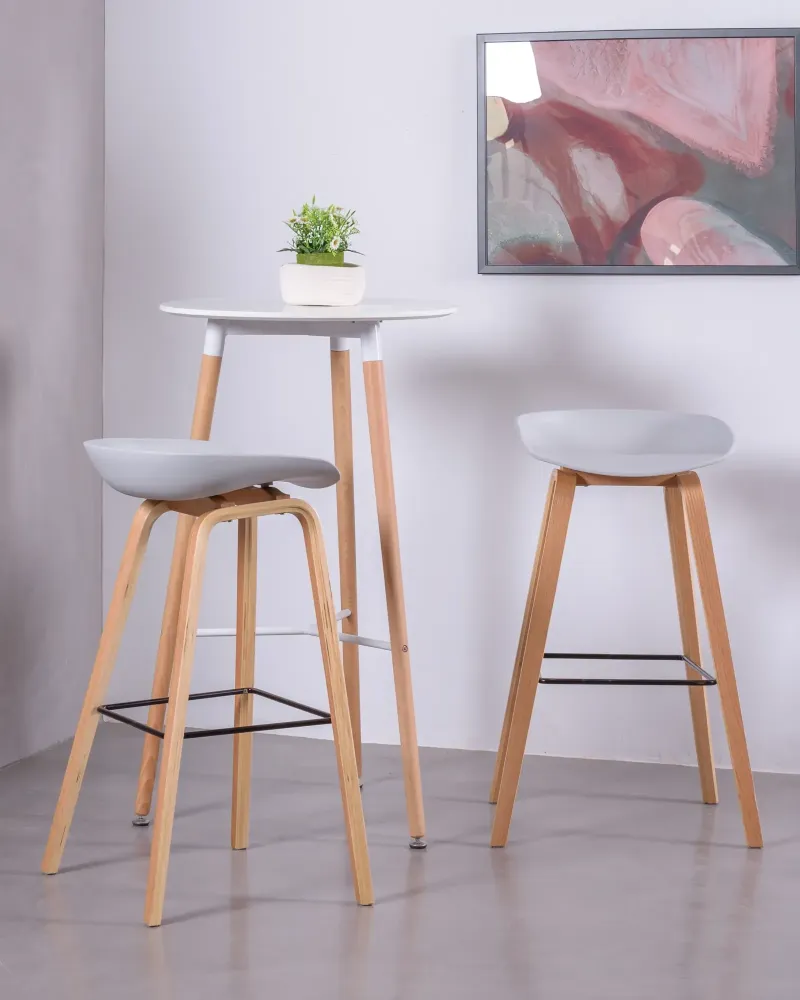 Daxer Taburet în design nordic cu picioare din fag : Nest Dream