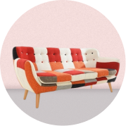 Link to the sofas Patchwork category of the Nest Dream online furniture store
