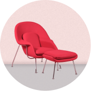 Link to the category of armchairs with footstools of the Nest Dream online furniture store