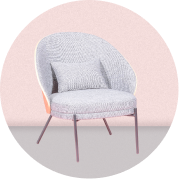 Link to the Nordic armchairs category of the Nest Dream online furniture store