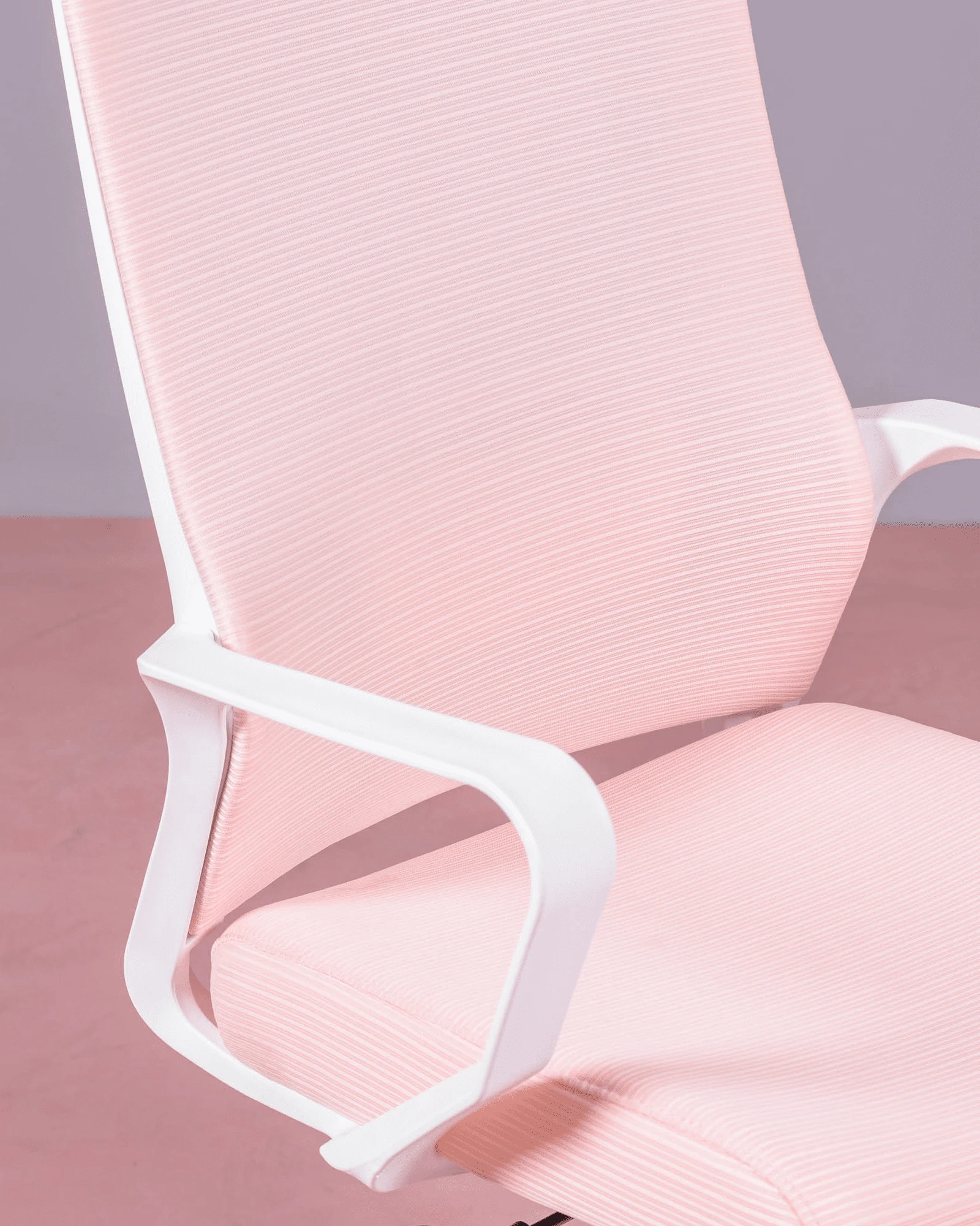 Silla de escritorio ergonómica en malla transpirable y reposacabezas  ajustable - Mesh - Nest Dream - Rosa